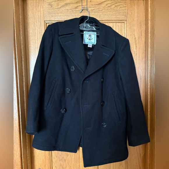 Sterlingwear Anchor Collection Military Navy Wool Blend Peacoat - Picture 8 of 8